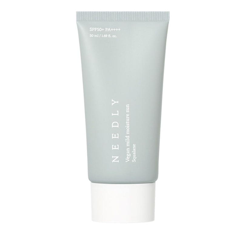 Зволожувальний сонцезахисний крем з рослинним скваланом Needly Vegan Mild Moisture Sun SPF 50+ PA++++ 50 мл