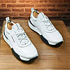 Чоловічі шкіряні кросівки (натуральна шкіра) білі демісезонні, чоловіче взуття весна осінь кроси, розмір 40 41 42 43 44 45, фото 2