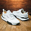 Чоловічі шкіряні кросівки (натуральна шкіра) білі демісезонні, чоловіче взуття весна осінь кроси, розмір 40 41 42 43 44 45, фото 5