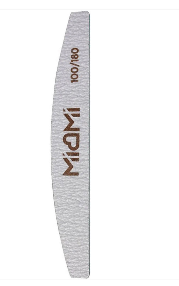Пилка для нігтів Miomi 100/180 Half напівкруг, фото 1
