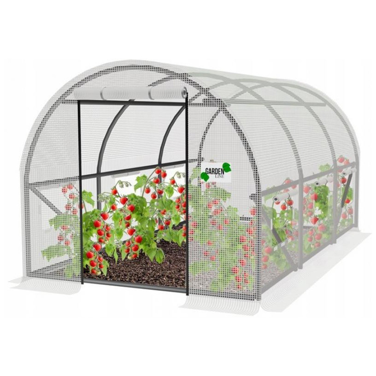 Парник теплиця 6 m2 3x2x2 м біла — Garden Line (армована плівка)