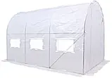 Парник теплиця 6 m2 3x2x2 м біла — Garden Line (армована плівка), фото 3
