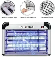 Електрична пастка, лампа для знищення комах 12 w Pest Killer