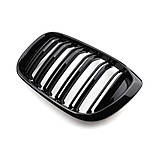 Решітки радіатора BMW X3 G01 X4 G02 дорестайл M Performance чорні глянцеві двореберні ніздрі БМВ, фото 3