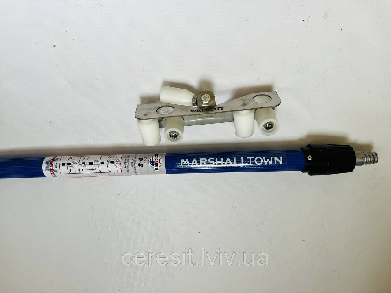 Набір роллер для прикатки стрічок   для внутрішніх кутів та  подовжувач Marshalltown.60-120 см, фото 1