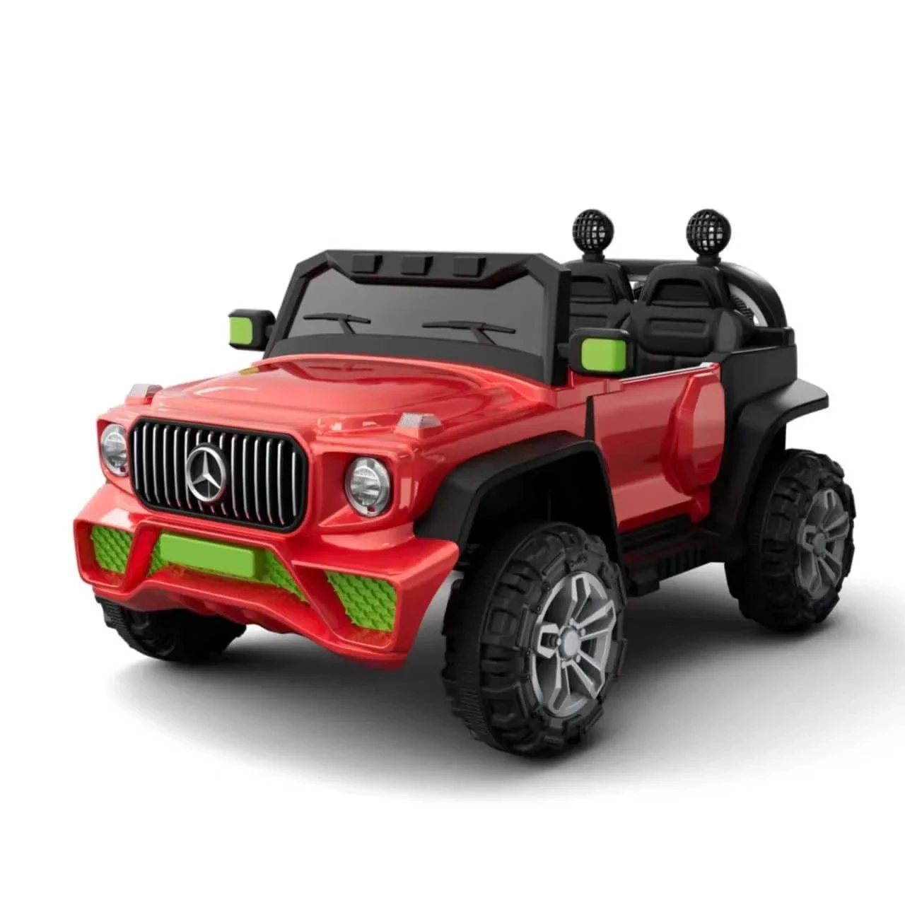 Дитячий електромобіль Джип Mercedes-Benz ST-6188 червоний, EVA-колеса, 4WD, пульт д/у, мотор 140 W (4Х35W)