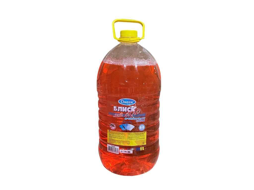 Рідина для омивання скла Блиск Скло літо 5л Orange ТМ ОКЕАН, фото 1