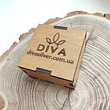 Срібний браслет на шкірі під гравіювання, фото 6