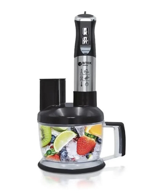 Багатофункціональний заглибний блендер BITEK BT-299 подрібнювач із насадками 6в1 1500 Вт., фото 1