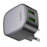 Мережевий Зарядний Пристрій Hoco CS34A 2USB QC 18W Колір Чорний, фото 8