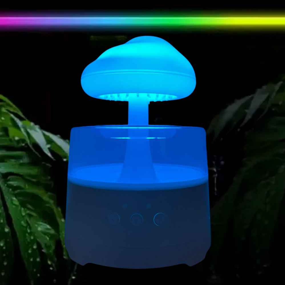 Увлажнитель воздуха Гриб с эфектом дождя Mushroom Ночник аромадиффузор ...