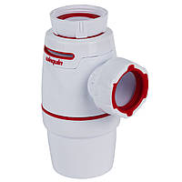 Сифон для умивальнику WIRQUIN Neo Air пластик впуск 1 1/4" випуск горизонтальний білий 9541328