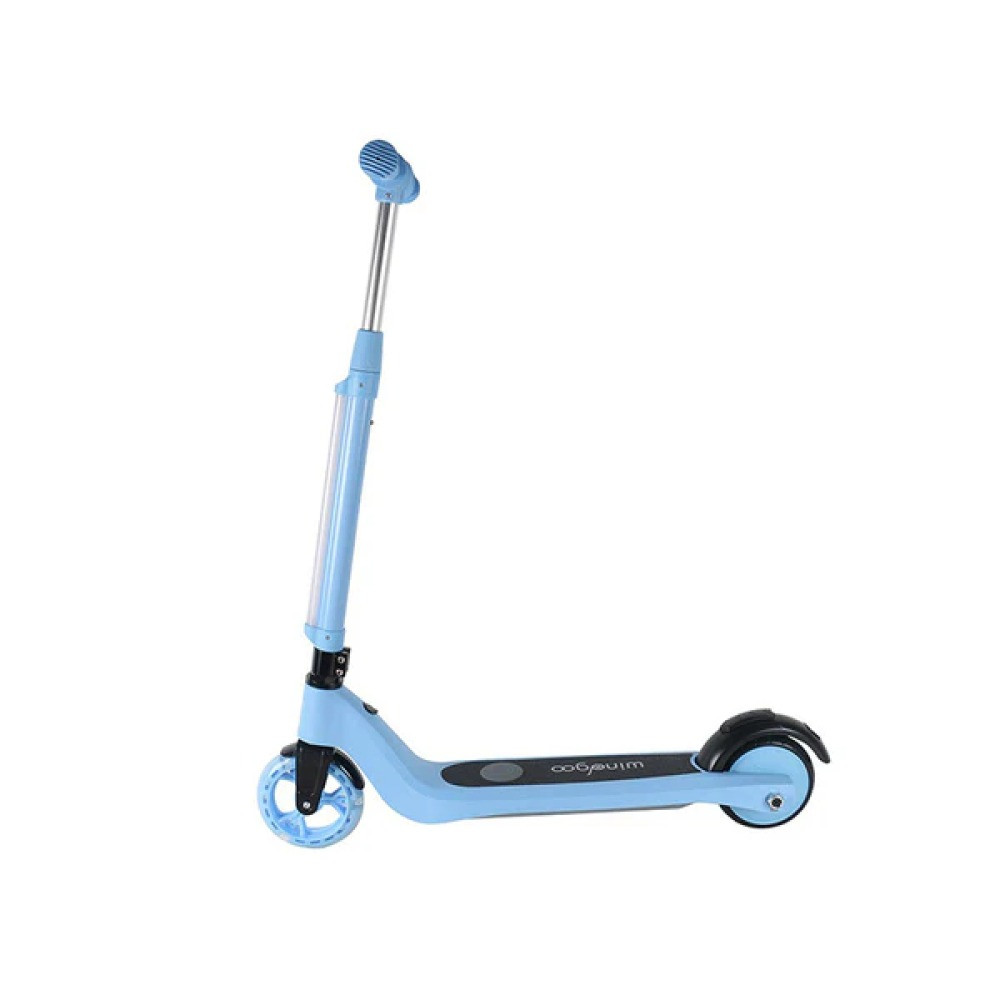 Дитячий електросамокат Windgoo з підсвіткою, блакитний M1 Elsa Blue