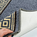 Набір Килимків для Ванної та Туалету на гумовій основі Taba 222-2 57х90 та 57х60 см Сірий, фото 3