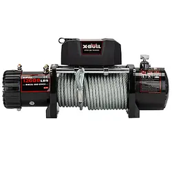 Електрична лебідка X-BULL 9500 lbs із сталевим тросом. Купити лебідку зі сталевим тросом (HRW9500A)