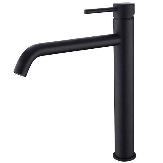 Змішувач для умивальника із високим виливом ASIGNATURA Delicate чорний латунь 131259 15521602, фото 1