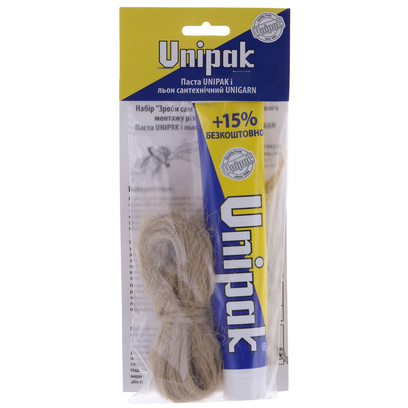 Набір паста+пакля UNIPAK 65 г UP0581, фото 1