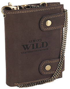 Гаманець чоловічий шкіряний Always Wild N2901-BIC-8953 коричневий