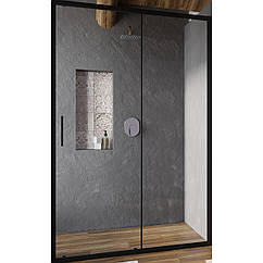 Двері для душової ніші RAVAK Blix Slim BLSDP2-120 скляні 195x120см чорний 99235 X0PMG0300Z1