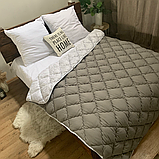 Ковдра Євро розмір 200х220 см на холлофайбері "ODA"  Стьобана зимова ковдра, фото 3