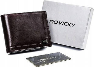 Гаманець чоловічий шкіряний ROVICKY CPR-023-BAR-6491 Brown