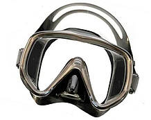 Маска для дайвінгу та підводного полювання BS DIVER SUPERVIZOR, чорний силікон, моноскло