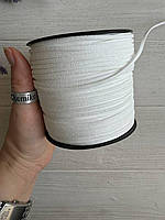 Шнур замшевий, білий котушка 90 метрів