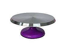 Стійка для торта металева, що обертається ФІОЛЕТОВА (МАЄ ДЕФЕКТИ)