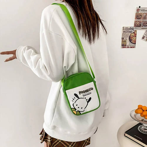 Зеленая молодежная сумочка Pochacco Komyla. Сумка через плечо. Сумочки ...
