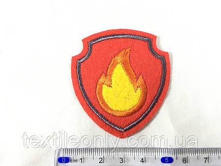 Нашивка Щенячий патруль емблема Маршала 50х55 мм, фото 2