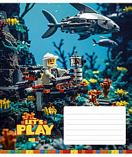 Зошит учнівський Школярик "Let's play", 18 аркушів, клітинка, фото 3