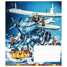 Зошит учнівський Школярик "Let's play", 18 аркушів, клітинка, фото 4