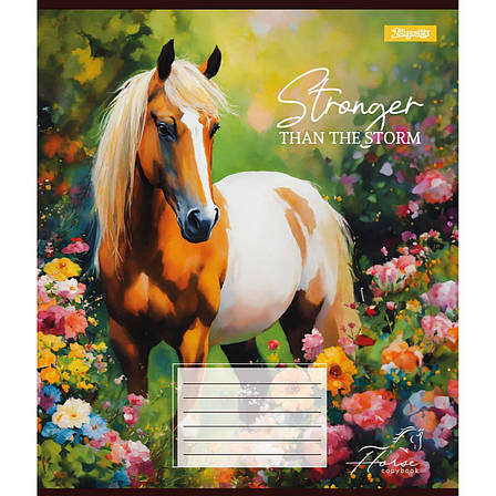 Зошит учнівський 1Вересня "Stronger than the storm", 18 аркушів, клітинка, фото 1