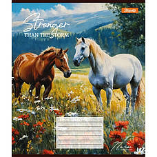 Зошит учнівський 1Вересня "Stronger than the storm", 18 аркушів, клітинка, фото 4