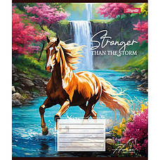 Зошит учнівський 1Вересня "Stronger than the storm", 18 аркушів, клітинка, фото 5