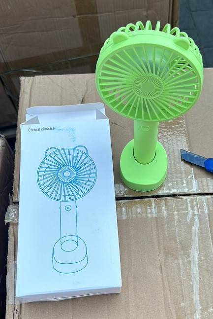 Ручний вентилятор Handy Fan Mini зі зручною підставкою Лучшая цена