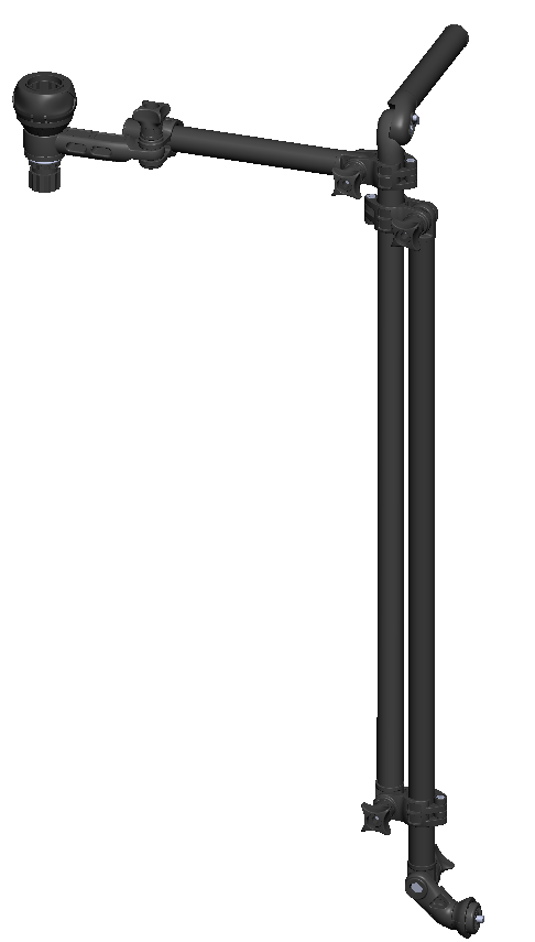 Тримач трансдьюсера Garmin Panoptix LiveScope у збірці із замком LSp1000 чорний BORIKA FASTen (01.04.038.01.06)