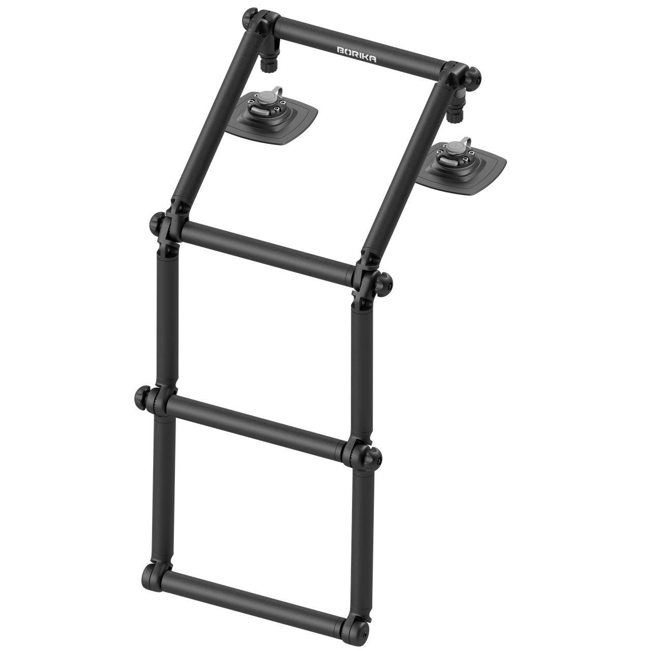 Драбина (L — 1000 мм) з набором для монтажу на поверхні човна ПВХ (Fl032 + FMp225) FLp032 чорний BORIKA FASTen (01.11.002.02.06), фото 1