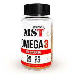 Омега-3 Triglyceride 75 %, 90 капсул, MST