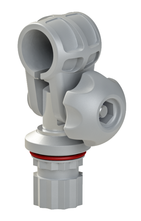 Хомут / уключина для труб та весел Ø 22 мм Tc022 сірий BORIKA FASTen (01.15.001.02.02), фото 1