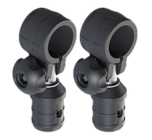 Комплект армованих тентових нахильних з'єднань для труб Ø 22 мм і 32 мм, 2 шт. Tf032-2 чорний BORIKA FASTen (01.15.002.05.01)