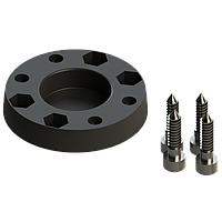 Площадка для монтажу замка моделі Fs219 на твердих поверхнях Mb чорний BORIKA FASTen (01.16.002.01.01)