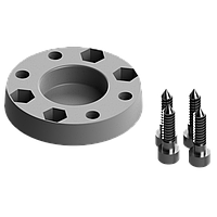 Площадка для монтажу замка моделі Fs219 на твердих поверхнях Mb сірий BORIKA FASTen (01.16.002.01.02)