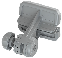 Площадка для встановлення аксесуарів із бічними шліцами 27,7° на ліктросі човнів ПВХ Mx сірий BORIKA FASTen (01.16.016.01.02)