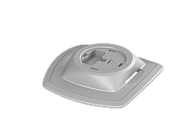 Площадка з радіусною основою для встановлення замка Fs218 на балоні плавзасобів ПВХ Mp219 сірий BORIKA FASTen (01.16.019.01.02)