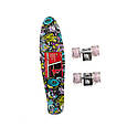 Скейт пенні борд, скейтборд Profi МS0749-13_6 зі світними колесами алюмінієва підвіска топ, фото 4