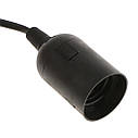 Подовжувач вилка патрон Е27 з вимикачем Fixture Lamp Black 180 cм, фото 6