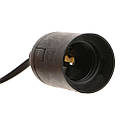 Подовжувач вилка патрон Е27 з вимикачем Fixture Lamp Black 180 cм, фото 3
