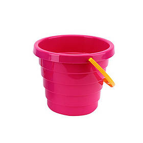 Дитяча іграшка "Відерце А" ТехноК 0472TXK об'єм 1 л Рожевий, Toyman