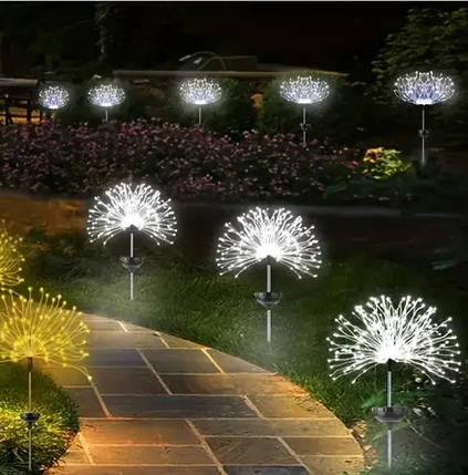 Вулична гірлянда на сонячній батареї 8 mode 200 LED Холодний Білий, фото 1